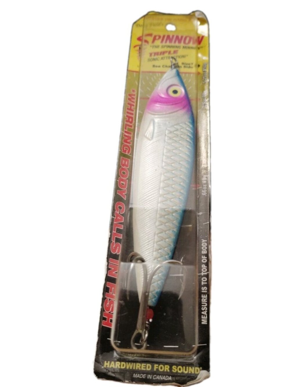 Doug Fields Halibut Special Spinnow Lure Triple Sonic Action 5.25 oz